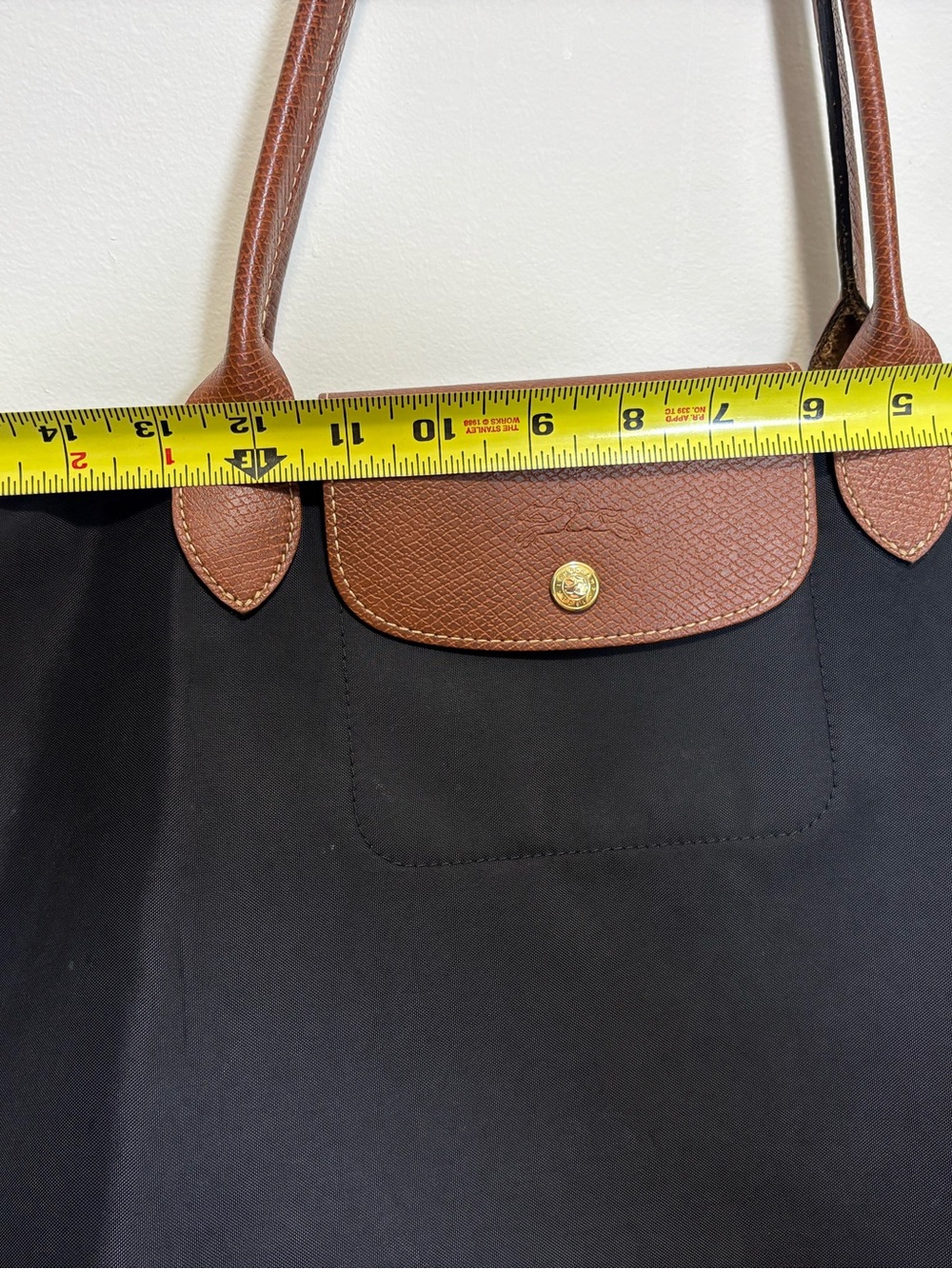 Longchamp Li Pliage Original Large Black Tote. - Picture 3 of 10